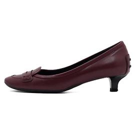 Tod's Décolleté in pelle bordeaux da donna Rosso