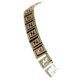 Fendi Collana FF in oro D'oro