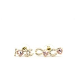 Chanel Orecchini Love Coco Heart Crystal Multicolore
