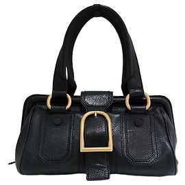 Céline Bolsa Tote de Couro Vintage Prata