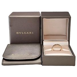 Bulgari Anillo de banda oro rosa Rosa