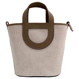 Hermès Bolso Tote In The Loop Canvas Swift Silver Tote Bag Years Unused Multicolor