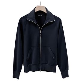 Tom Ford Cotton Training Zip-Up Jacket Black Black