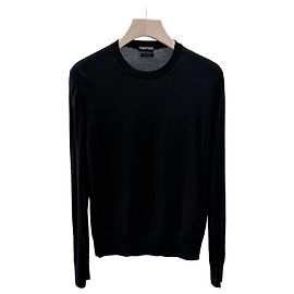 Tom Ford Wollpullover mit Rundhalsausschnitt schwarz Schwarz