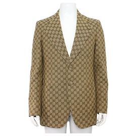 Gucci GG Jacquard Canvas Blazer Men's Jacket Multiple colors