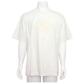 Burberry Unisex T-Shirt mit besticktem Logo Weiß