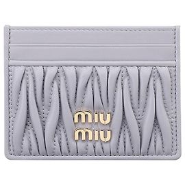 Miu Miu Tarjetero Matelassé Wisteria AFPP Multicolor