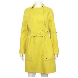 Hermès Yellow Cotton Belt Women's Jacket Yellow
