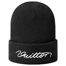 Louis Vuitton Gorro Signature Black Preto