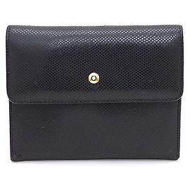 Montblanc Gold Logo Folder Wallet Black