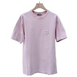 Dior Kurzärmeliges Polohemd mit CD-Logo-Icon Pink