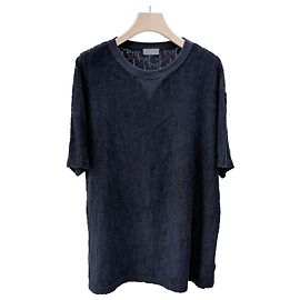 Dior Oblique Terry Baumwoll-T-Shirt Schwarz Schwarz