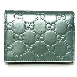 Gucci GG Emblem Small Wallet Green