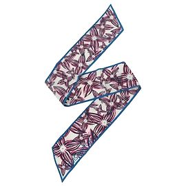 Louis Vuitton Pañuelo Twilly Bandana Rain Giant Rosa Azul Azul