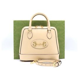 Gucci Horsebit Small Top Handle Tote Bag Braun