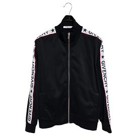 Givenchy Zip-up Jersey Track Jacket Black