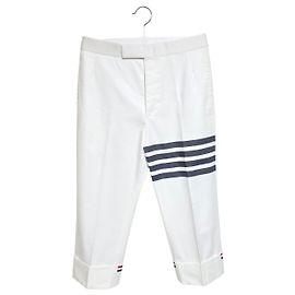 Thom Browne Baumwollhose Weiß