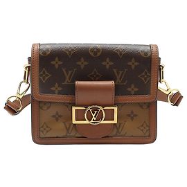 Louis Vuitton Mini bolsa de ombro Dauphine Marrom