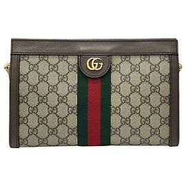 Gucci Borsa a tracolla Ophidia GG Piccola Marrone Marrone