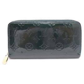 Louis Vuitton Cartera Long Zippy en Monogram Vernis Verde