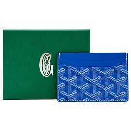 Goyard Card Holder Wallet Blue