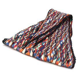Hermès Sciarpa in seta plissettata multicolore Multicolore