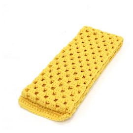 Miu Miu Cachecol de lã de crochê amarelo para mulher Amarelo