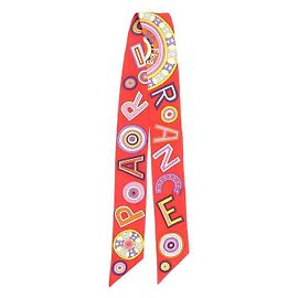 Hermès Pañuelo de seda Twilly Roja