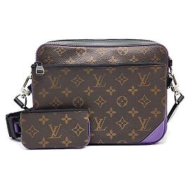 Louis Vuitton Borsa Messenger Monogram Trio Marrone
