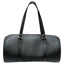 Louis Vuitton Epi Leather Papillon Black Tote Bag Black