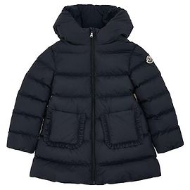 Moncler Baby Molan Hooded Down Jacket Black