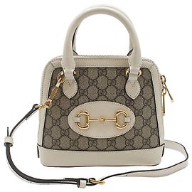 Gucci Mini bolsa de mão com alça transversal Horsbit Marrom