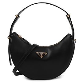 Prada Mini borsa a tracolla in pelle Nero