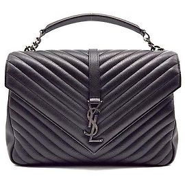 Saint Laurent Monogram College Large Noir