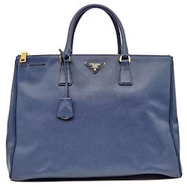 Prada Saffiano Lux Tote Bag Blue