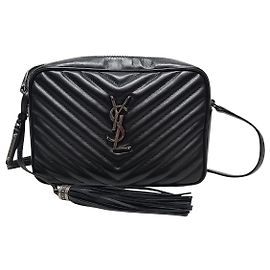 Saint Laurent Borsa camera con nappa monogramma e nappa nera Nero