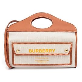 Burberry Mini Two-Tone Pocket Bag Brown