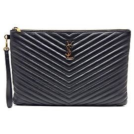 Saint Laurent Pochette Monogram Large Noir