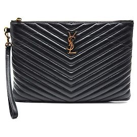 Saint Laurent Clutch Monogram New Medium Nero