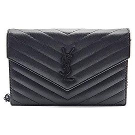 Saint Laurent Borsa a tracolla Cassandra Mini Nero