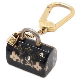Louis Vuitton Portocles Speedy Inclusion Gold Key Ring Charm Multicolore