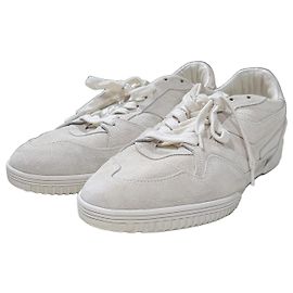 Tom Ford Baskets en daim Ivory Blanc