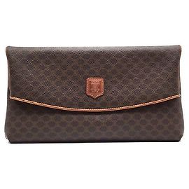 Céline Pochette Macadam Blason Marron
