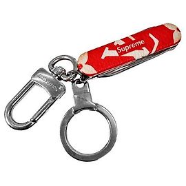 Louis Vuitton Monogram Knife Keyring Bag Charm Red Red