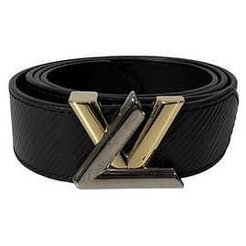 Louis Vuitton Men's Twist Epi Belt Black Black