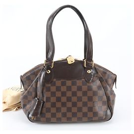 Sac à main Louis Vuitton Damier Verona PM Damier ebène