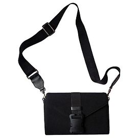 Christopher Kane Black Fabric Shoulder Bag Black