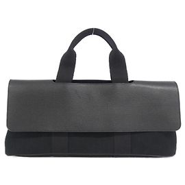 Hermès Hermes Valparaiso Long MM Handbag Black