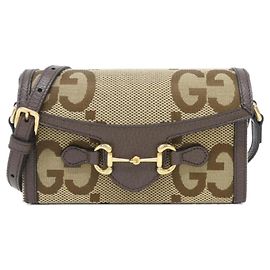 Bolsa de ombro Gucci HORSEBIT 1955 Marrom Camelo