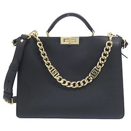 Fendi Peekaboo I See You Medium Handbag Black